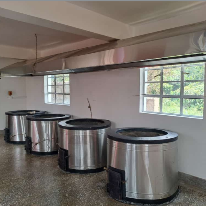 Boiler jiko with kitchen Chimney