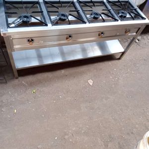 Stainless steel four burner