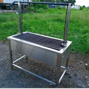 Stainless steel charcoal grill